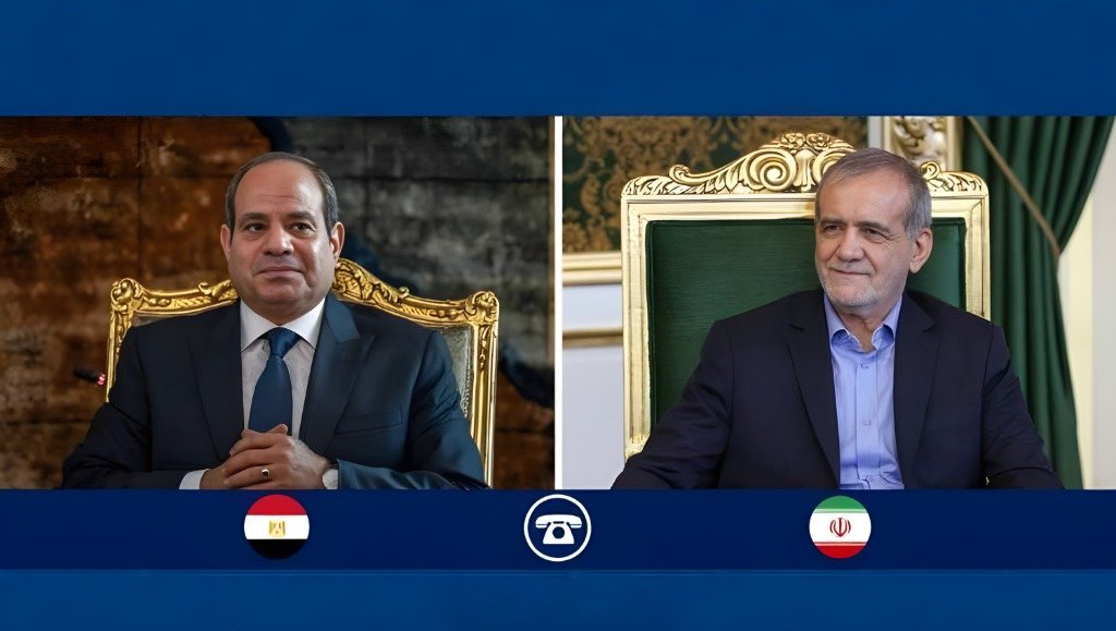 اتصال هاتفي بين السيسي وبزشكيان لبحث تهدئة التوتر في المنطقة