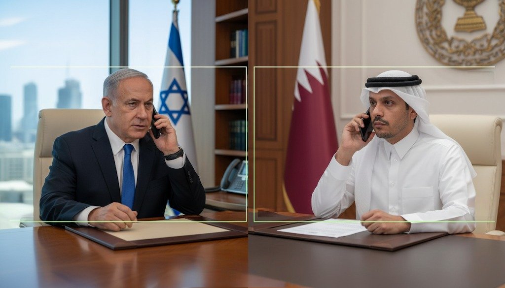 نتنياهو يعتذر لقطر عبر مكالمة هاتفية بحضور ترامب